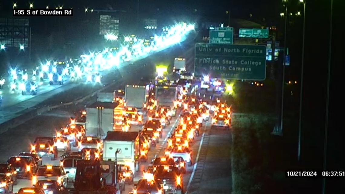 FDOT Several southbound lanes closed on I95 near JTB due to crash