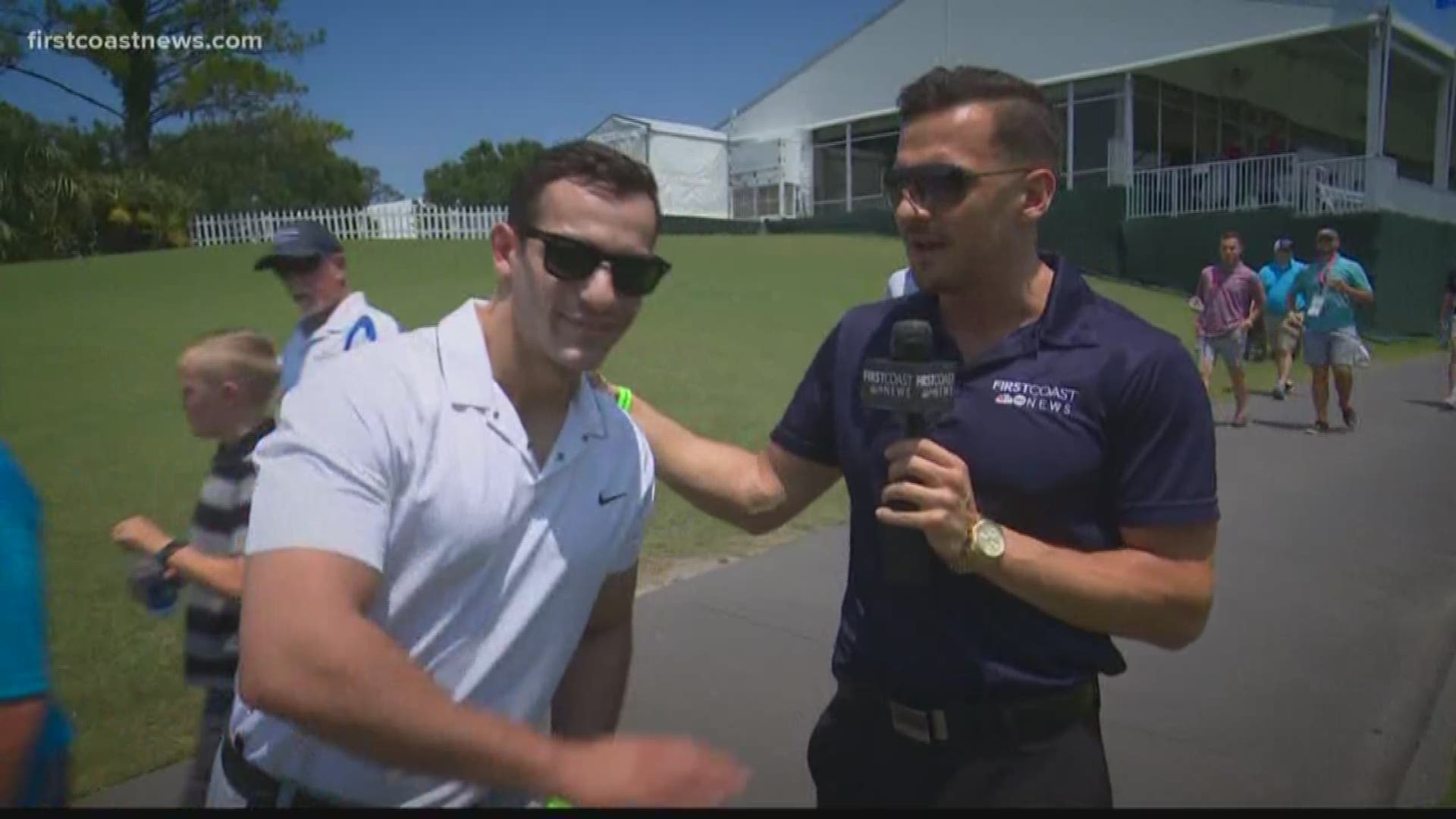 FCN's Brian Chojnacki meets up with a celebrity reporter to get the "vibe" of The Players Championship.