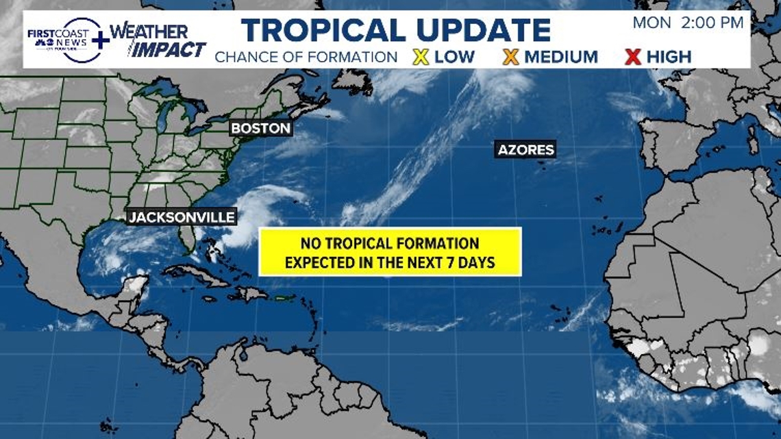 No tropical activity expected in the next 7 days