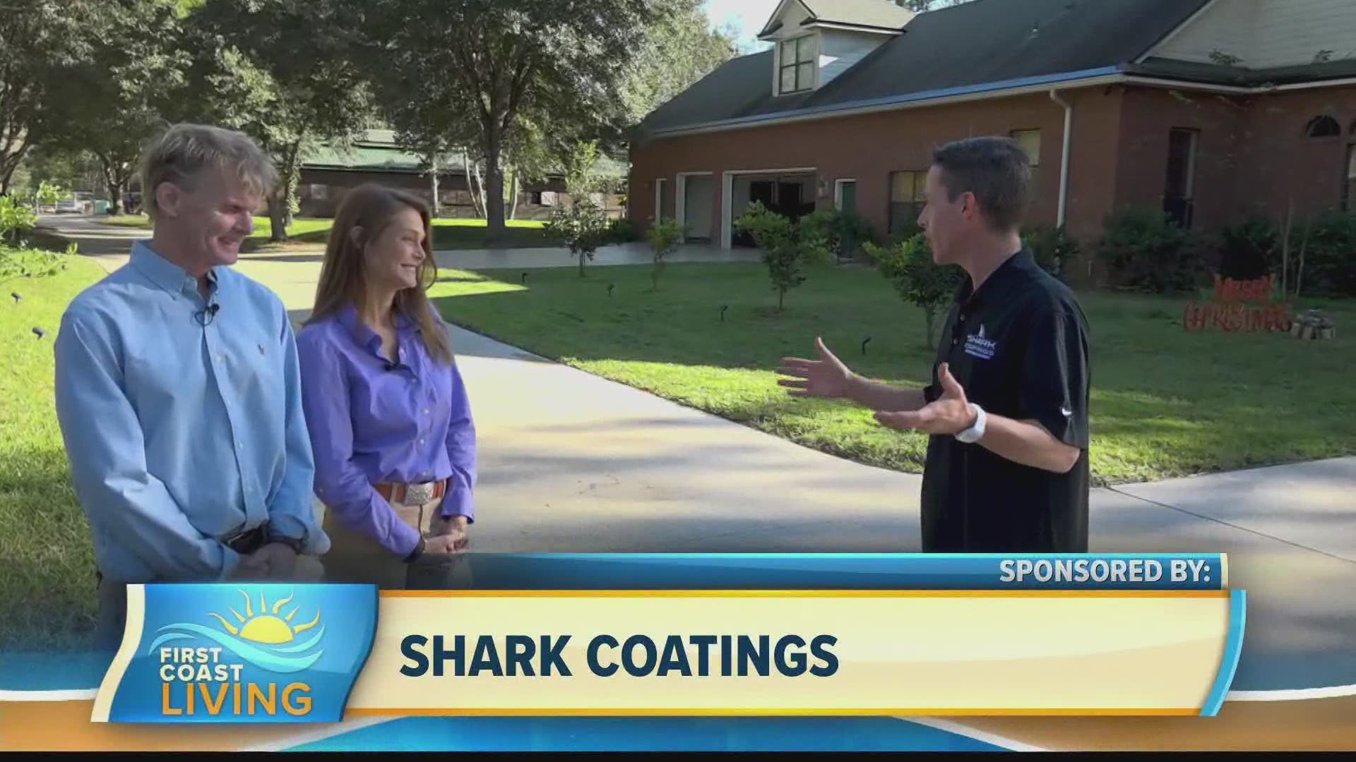 Ted and Elizabeth revamped their driveway with the help of Shark Coatings.