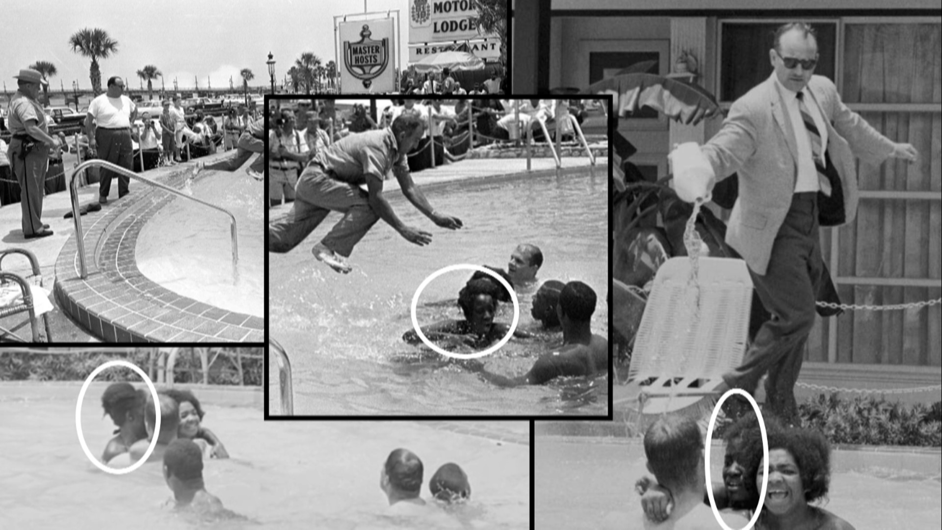 The photograph of the hotel’s owner throwing acid at protesters in the pool put St. Augustine in the national spotlight during the Civil Rights movement.