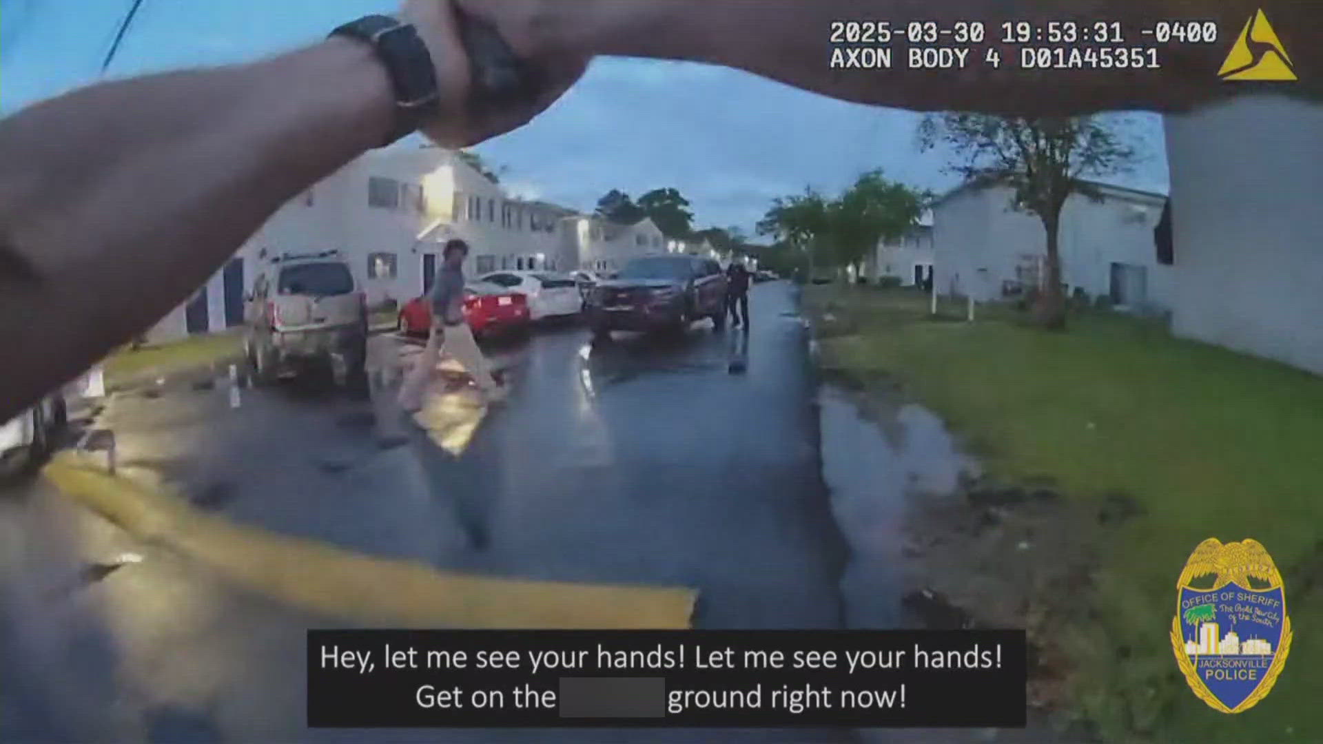 *VIDEO COULD BE DISTURBING* The video appears to show Suydam pointing a gun at officers.