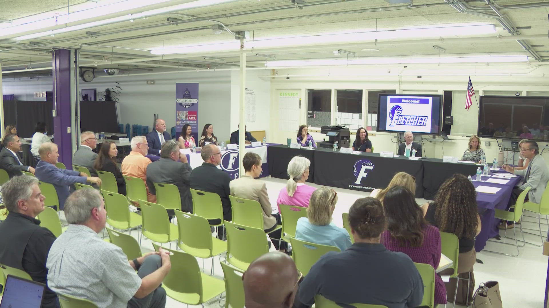 A long-awaited meeting between Duval County school leaders and the mayors of Baldwin and the Beaches communities addressed recent concerns like safety and finances.
