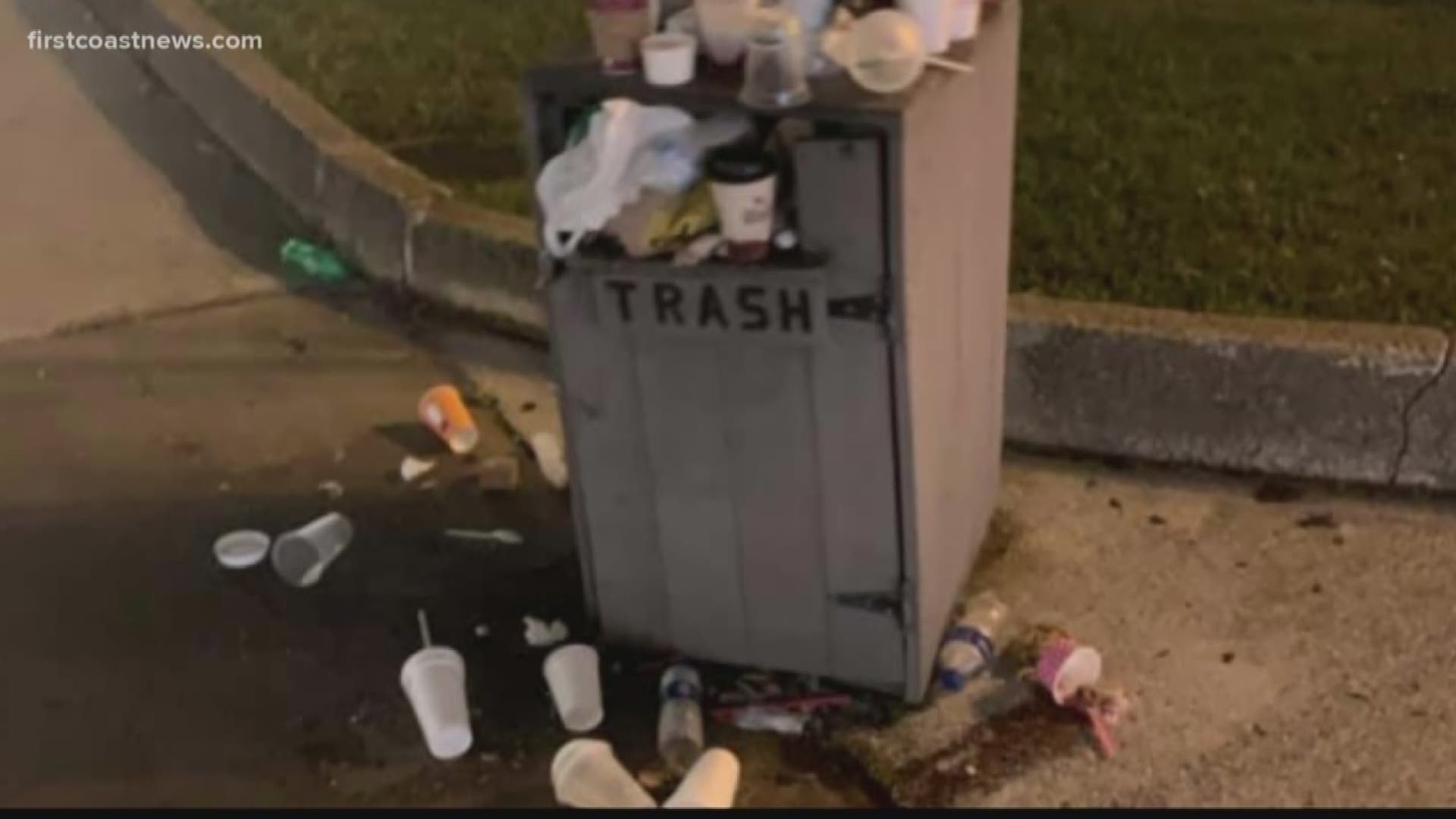 Trash is piling up around the city during one of the busiest times of the year.
