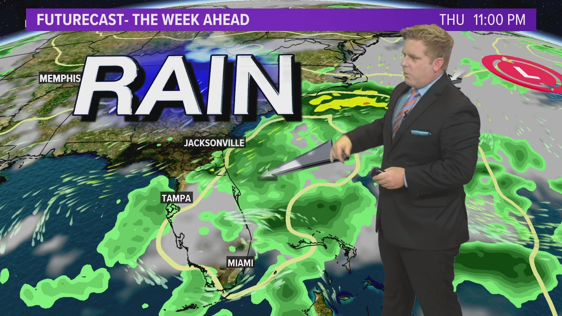 Wet and windy weather this week across the First Coast