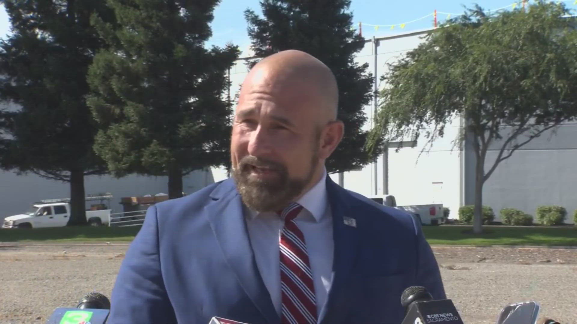 Florida Lieutenant Governor Jay Collins held a press conference in California commenting on semi-crash that killed three Floridians.