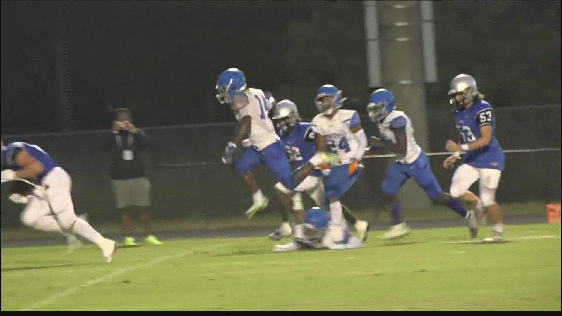 Brunswick beat Andrew Jackson 23-13, while Columbia (Decatur) edged Camden County 13-10.