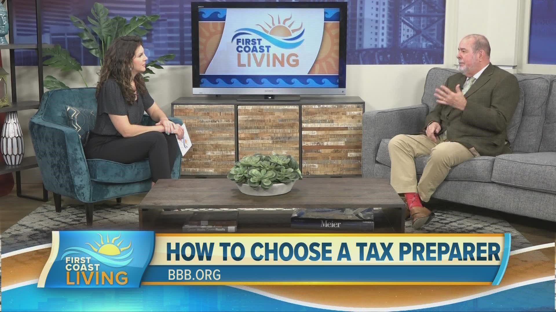 President of the Better Business Bureau of Northeast Florida, Tom Stephens shares how to find the right tax preparer for you.