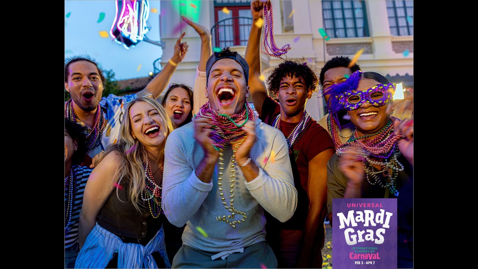 First Coast News On Your Side wants to send you and a guest to  Mardi Gras: International Flavors of Carnaval at Universal Orlando Resort