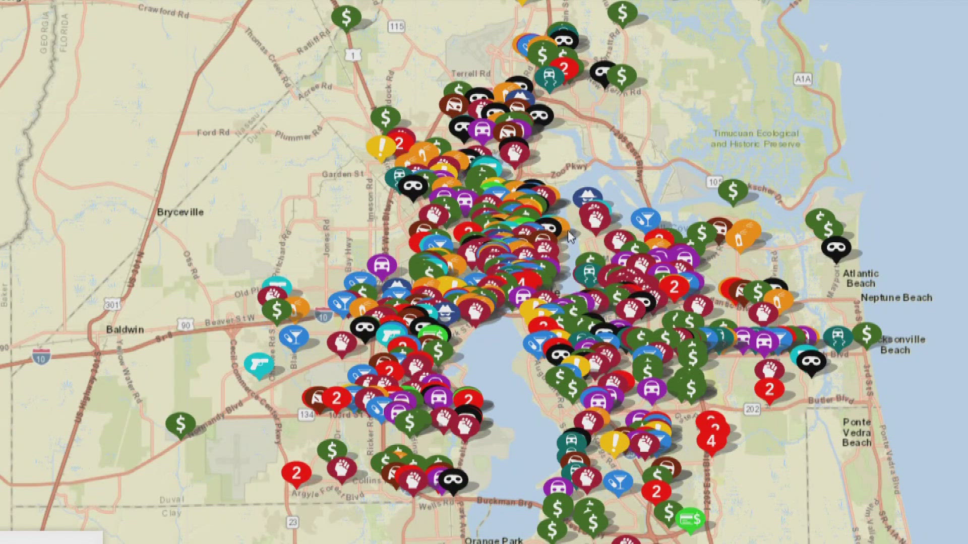 Why is the crime map being updated?