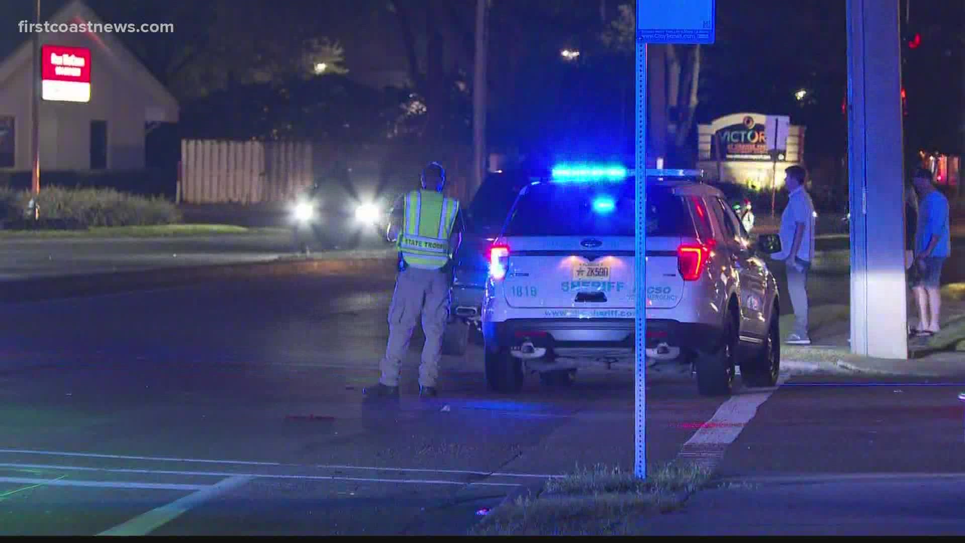 According to the Florida Highway Patrol, the crash happened on Wells Road at DeBarry Avenue. The pedestrian was pronounced dead the scene.