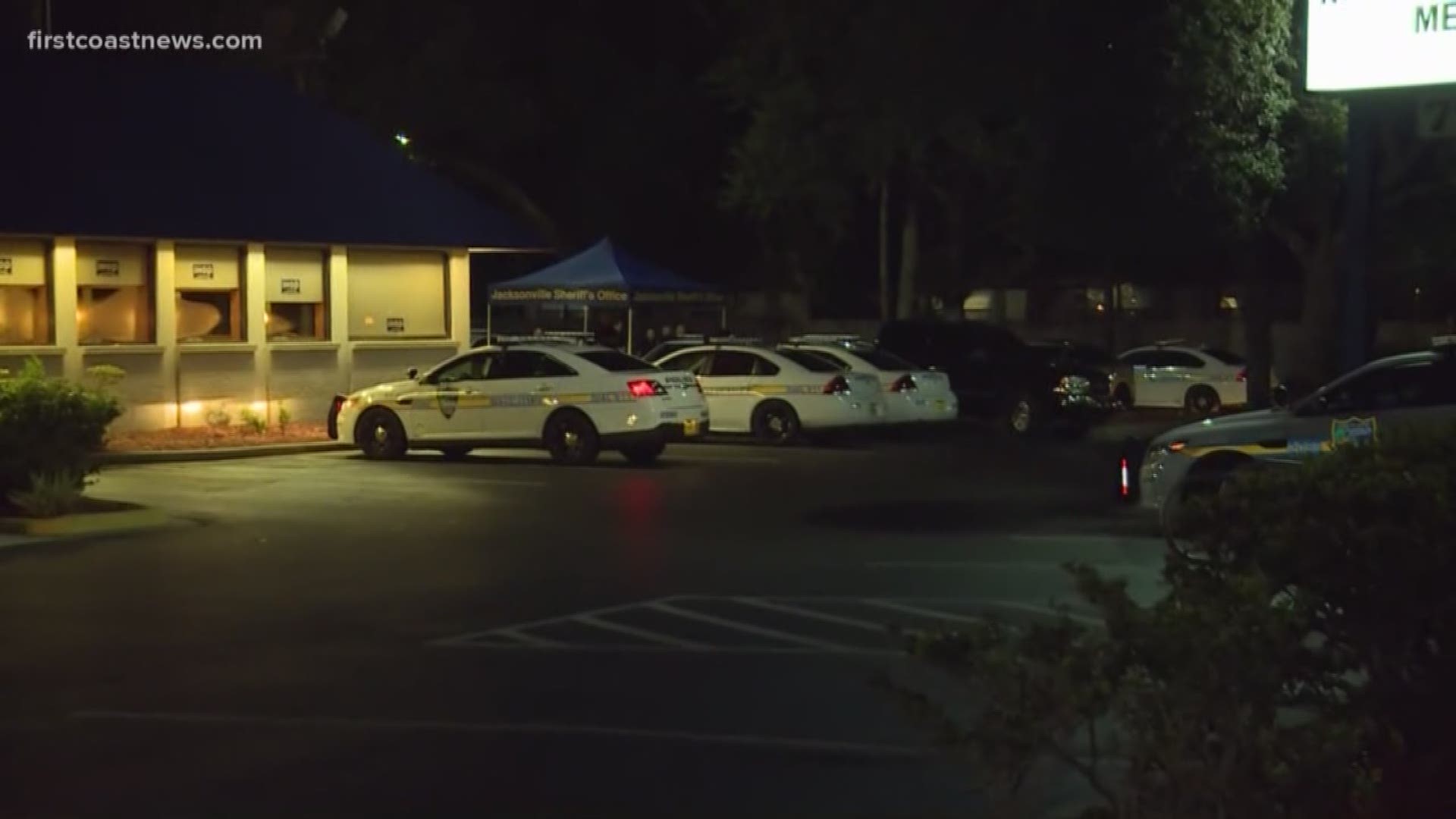 JSO has not revealed what crime officers are investigating, but officers are posted less than a mile from where a 7-year-old child was shot and killed by a stray bullet during a shootout.
