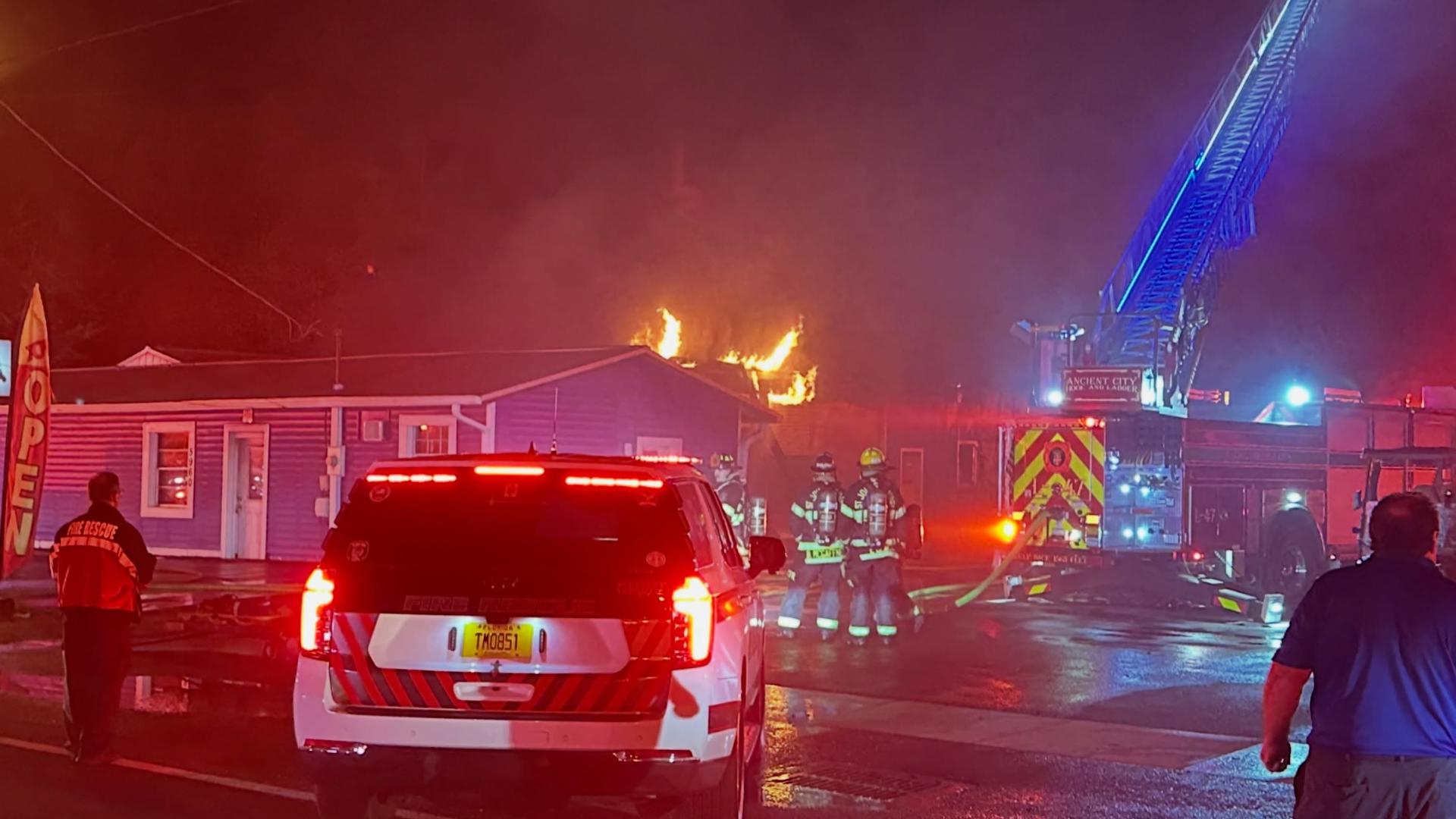 No injuries reported after large building fire at St. Augustine golf ...