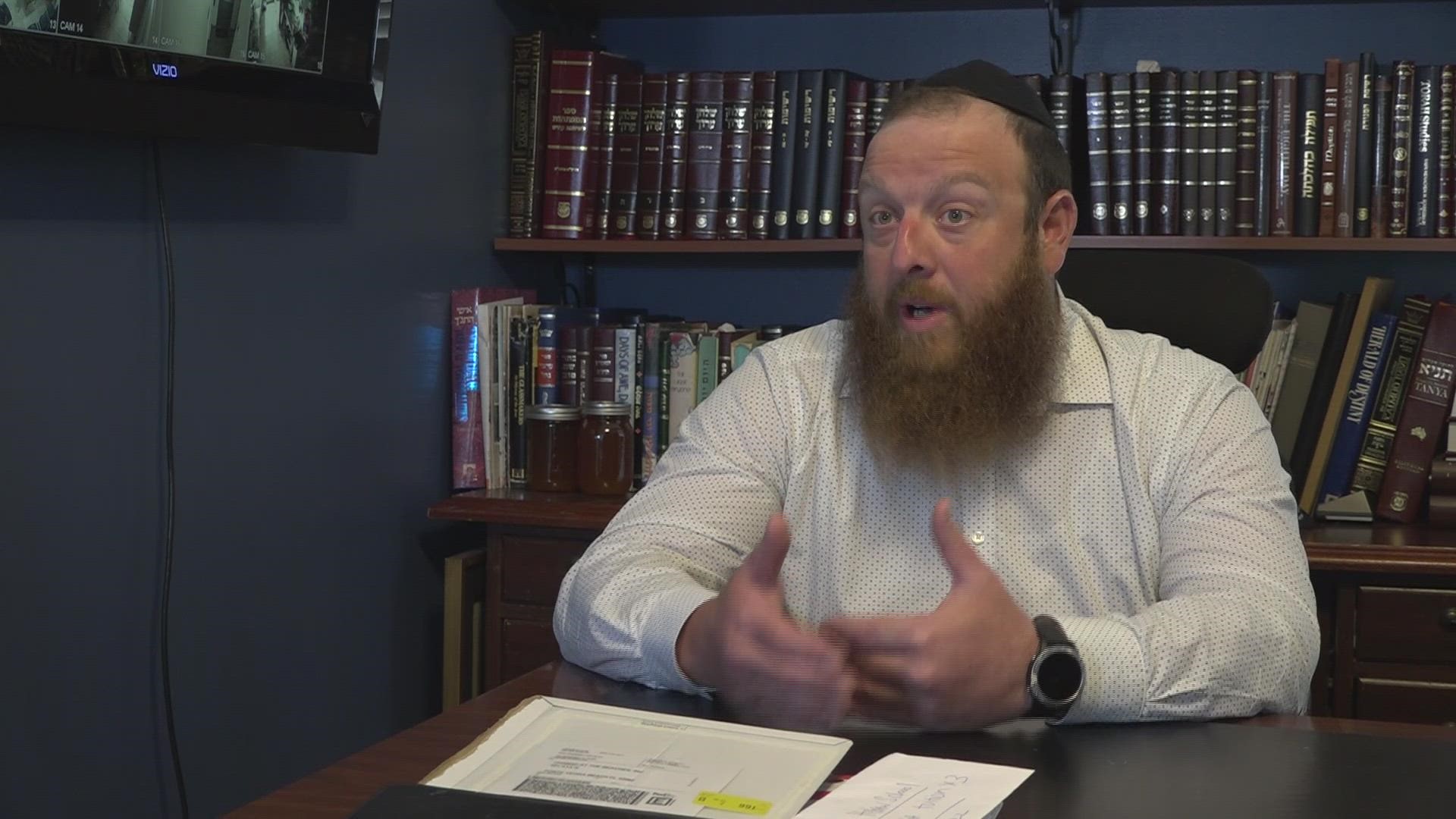 A Jacksonville rabbi says that after antisemitic displays in the city's Downtown, he is afraid for his safety.
