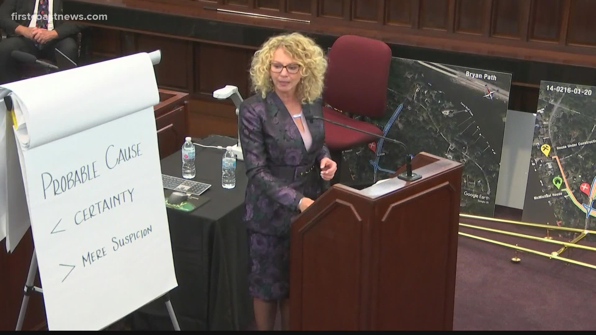 National outrage followed attorney Laura Hogue for the comment she made about Ahmaud Arbery's feet during her closing statement to the jury.