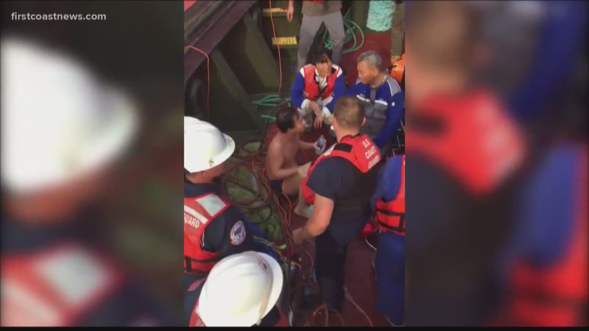 The final crew member from an overturned cargo ship in St. Simons Sound has been rescued after spending over 30 hours trapped inside the ship's control room, according to the U.S. Coast Gaurd.