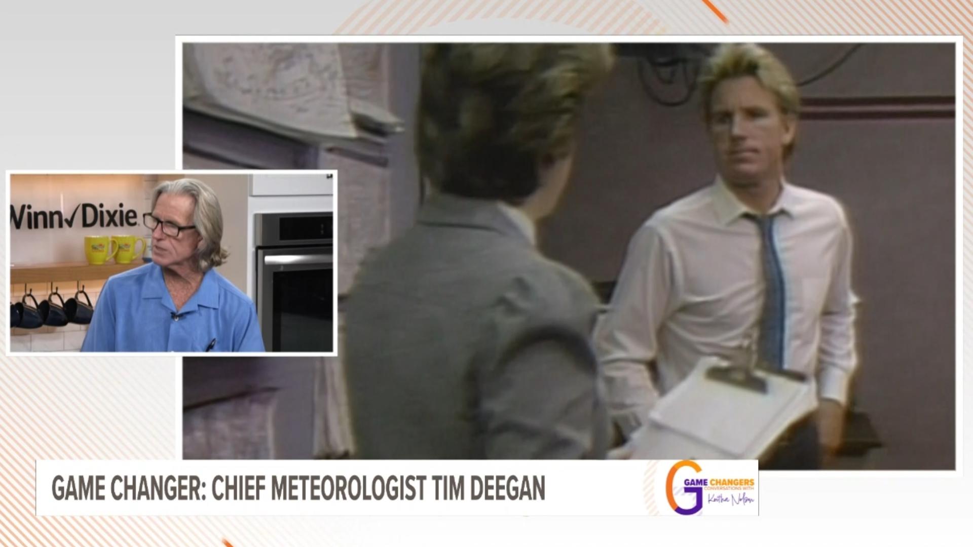 Chief meteorologist Tim Deegan is the first guest on Game Changers: Conversations with Keitha Nelson
