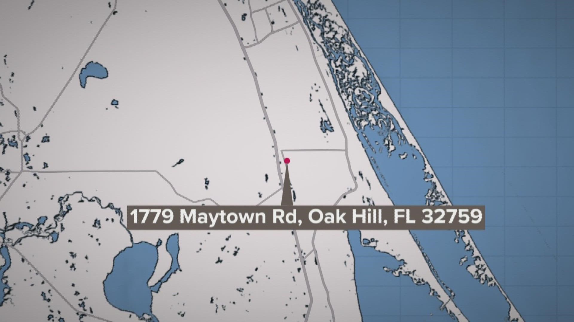 A small plane crashed into a tree when attempting to take off in Volusia County, police said. This is the location.