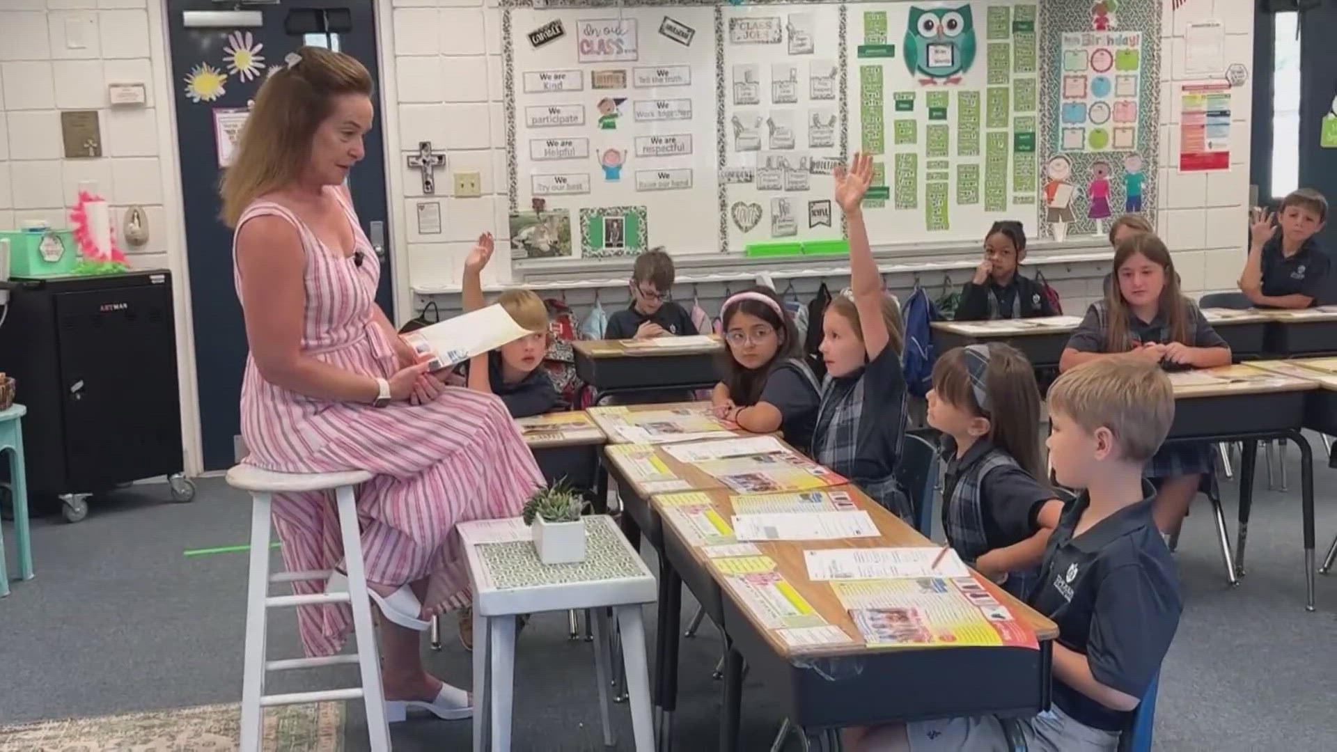 The last teacher of the week this school year is Mrs. Carroll, a second-grade teacher who is making a lasting impact at St. Joseph's Catholic Church.