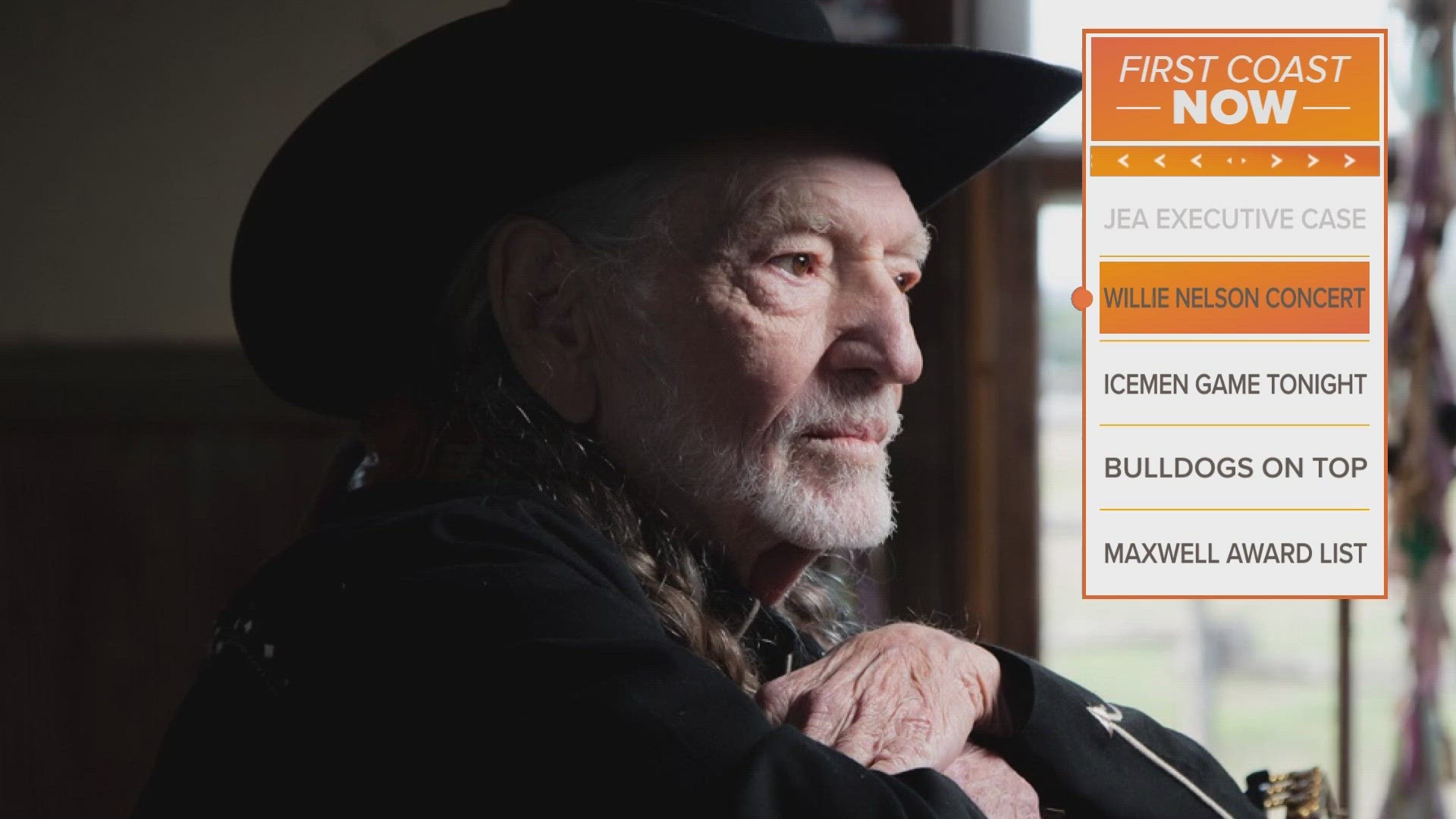 The legendary Willie Nelson & Family will be playing in St. Augustine in February. Tickets go on sale Friday.