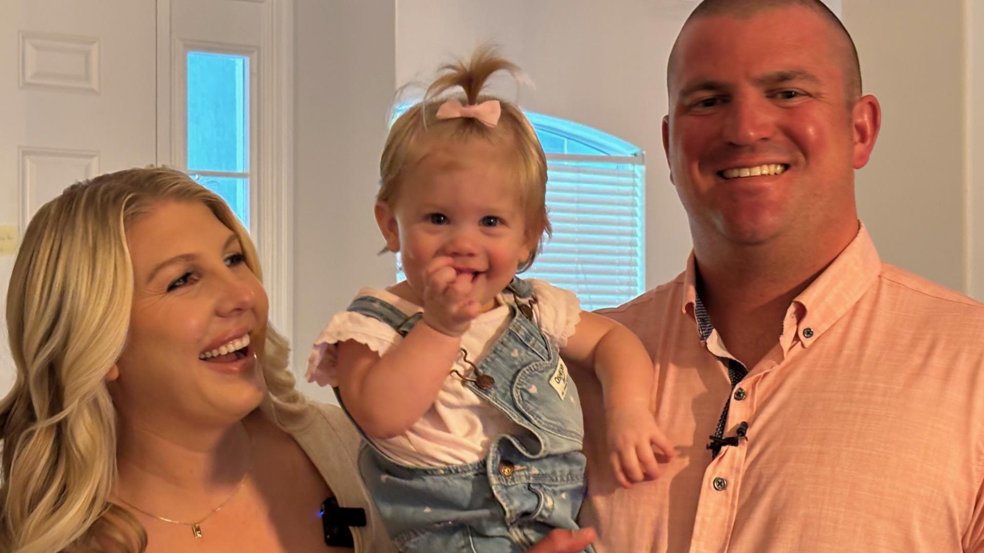 Jess Kramer, JSO, and her husband, Matt, JFRD, are opening up about their new journey to fight her breast cancer.  Their little daughter helped Jess find her lump.