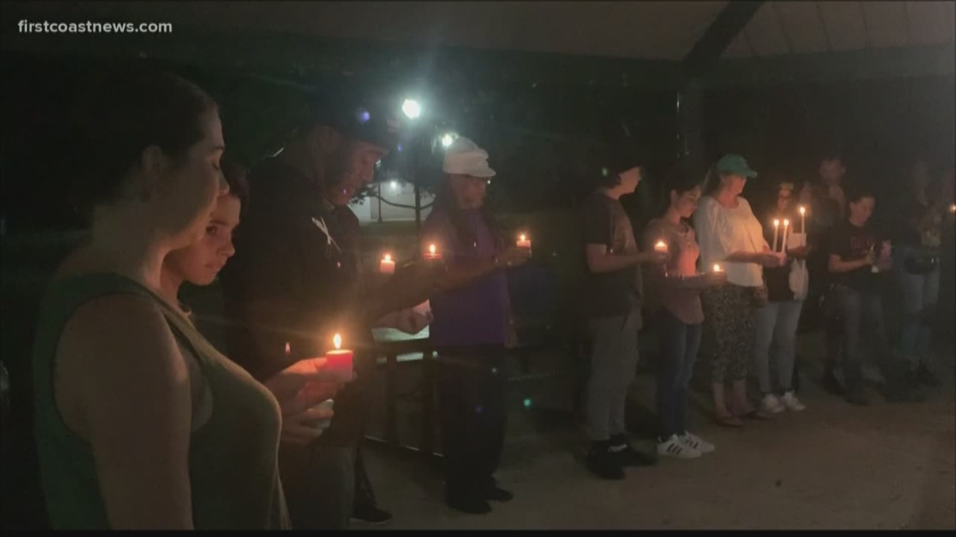 A candlelight vigil was held Saturday evening in honor of missing 5-year-old Jacksonville girl Taylor Williams.