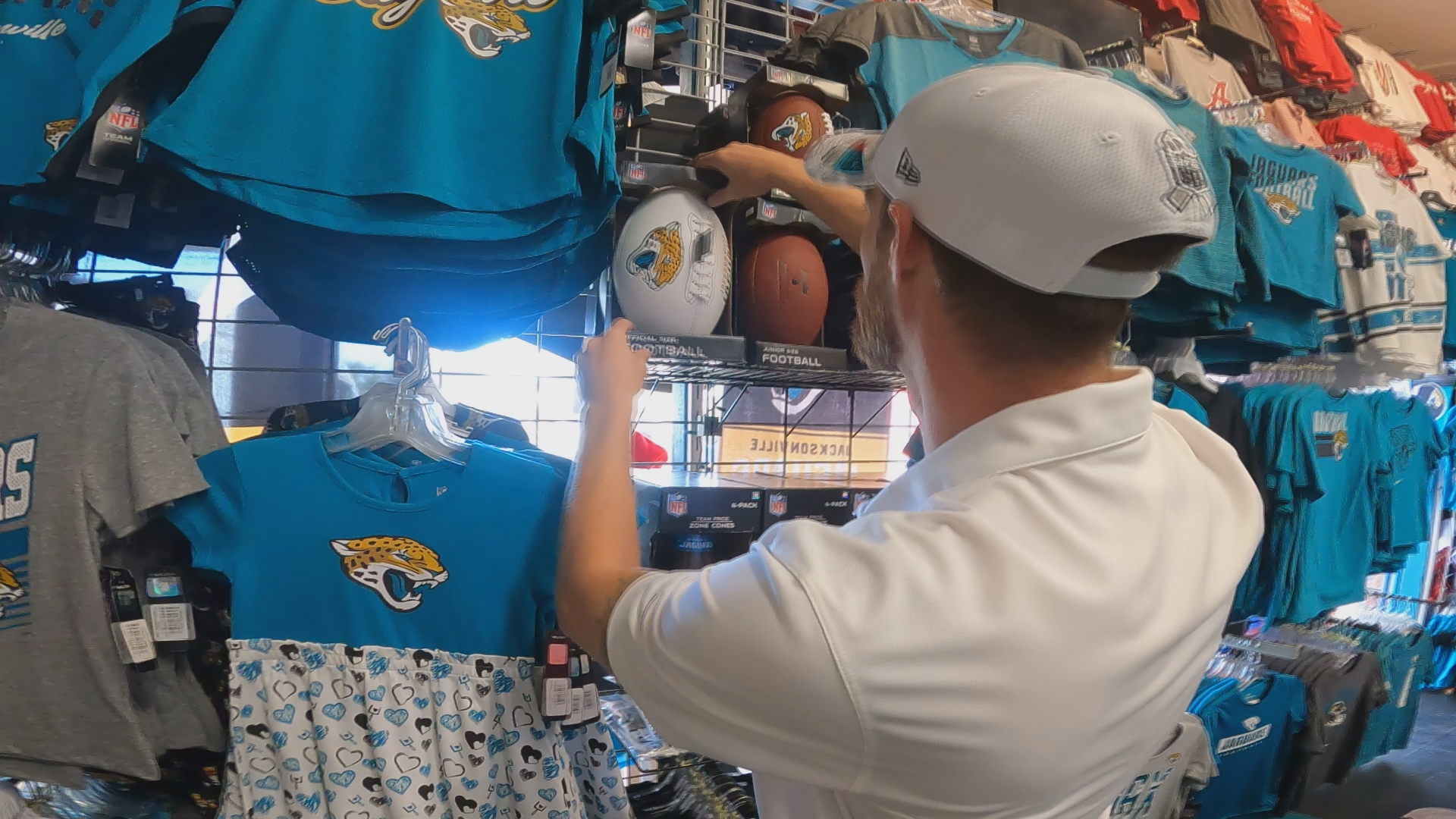 The owner of Sports Mania says sales foot traffic has dropped off as the Jaguars dropped to 2-9 this weekend.