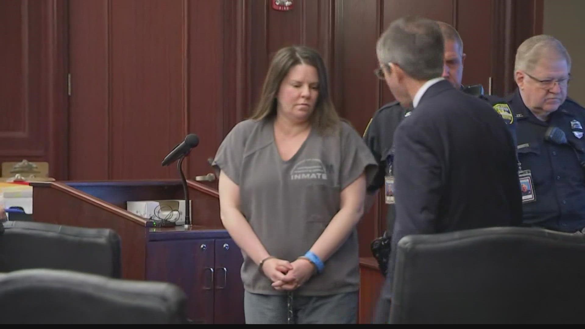 Amy Oliver was accused of dosing her son with a lethal amount of sedatives in October 2020. She was sentenced Friday morning in Duval County Court.