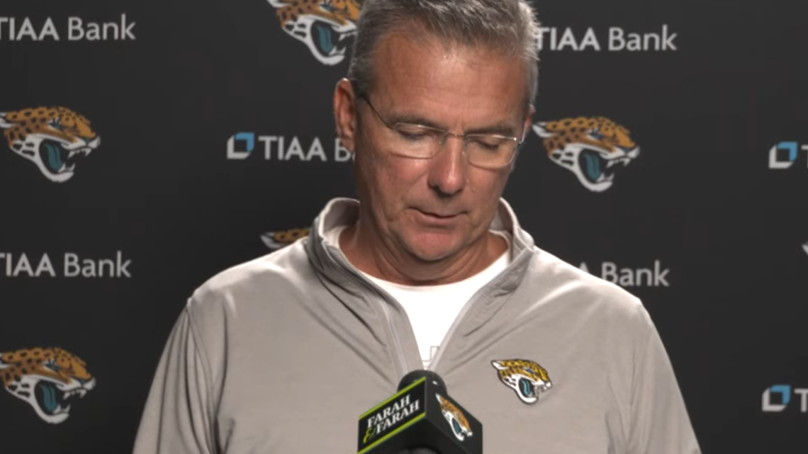 Urban Meyer rages over Jaguars 'leaking', has sad handshake