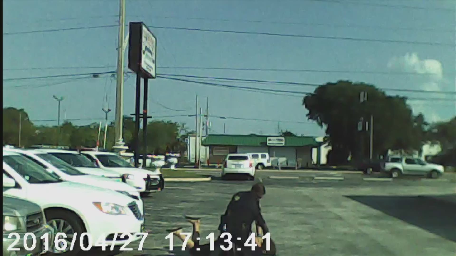 This video was provided by the Times-Union. It appears to show Borisade striking Martinez several times during her arrest.