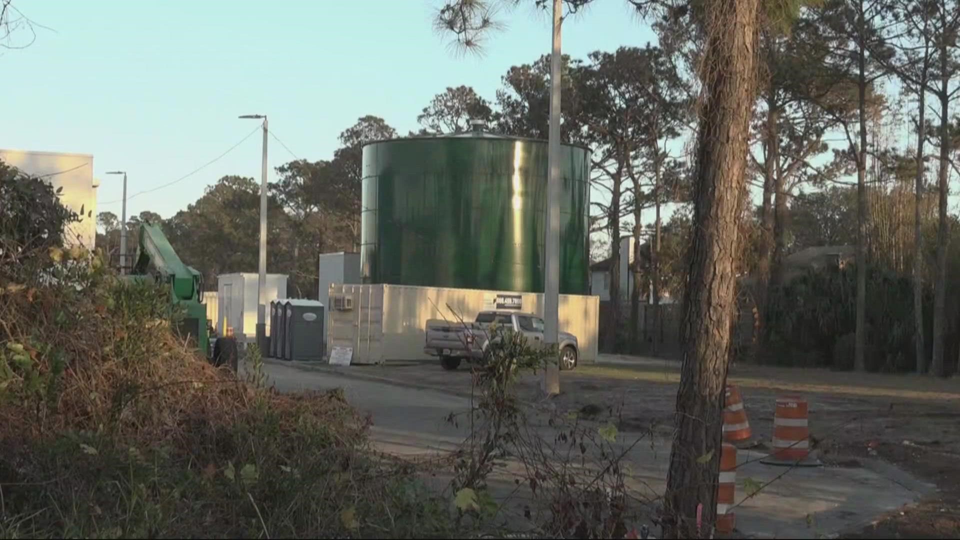 Residents say the water tank us an eyesore.