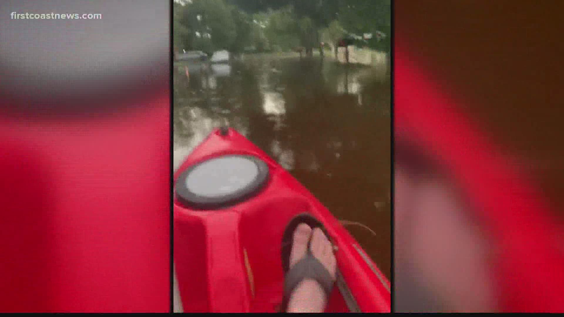 First Coast News' storm experts say the Mandarin area received 6 to 8 inches of rain within two hours during Tuesday’s storms.