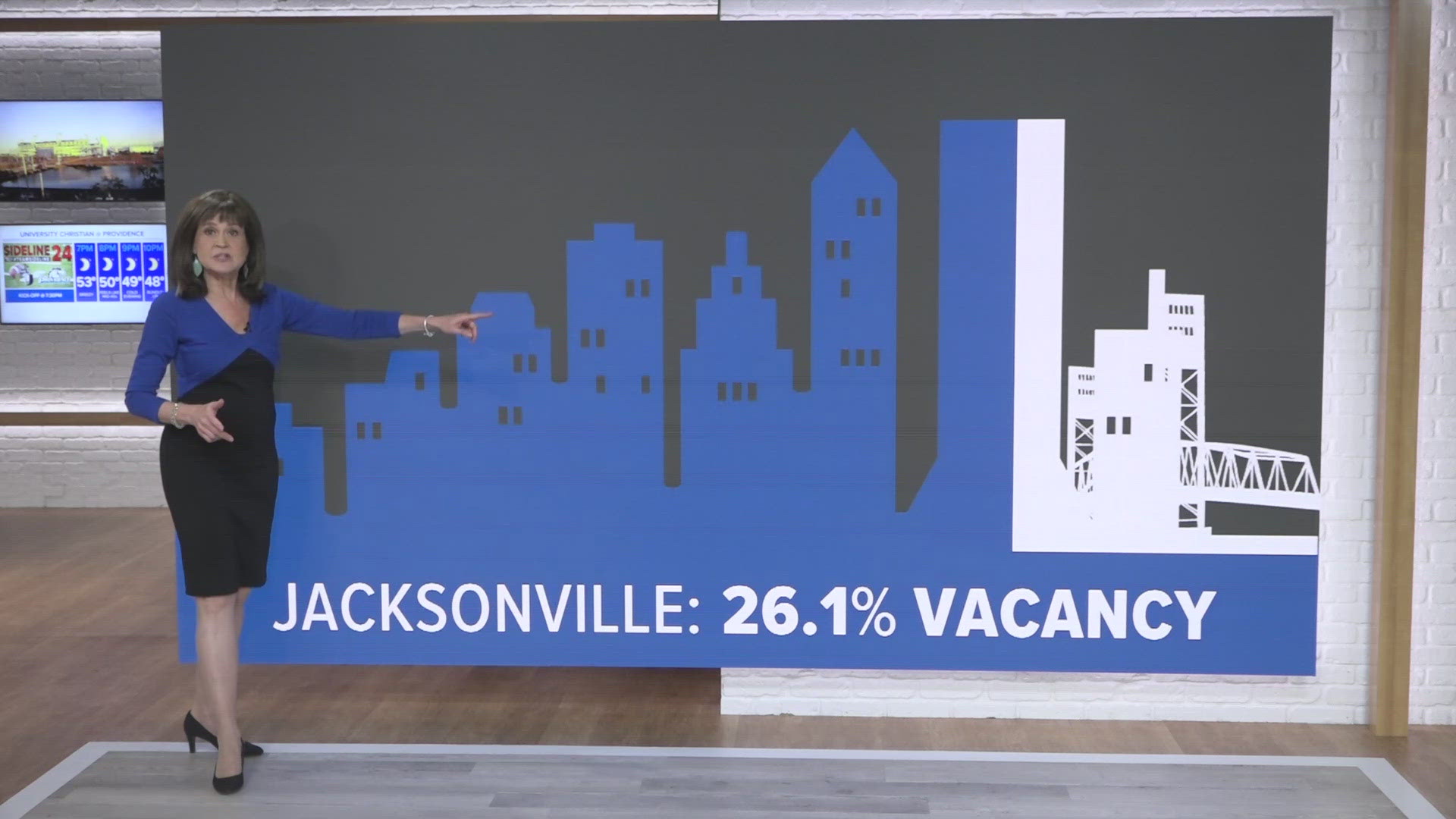 Looking at vacancy rates in downtown Jacksonville.