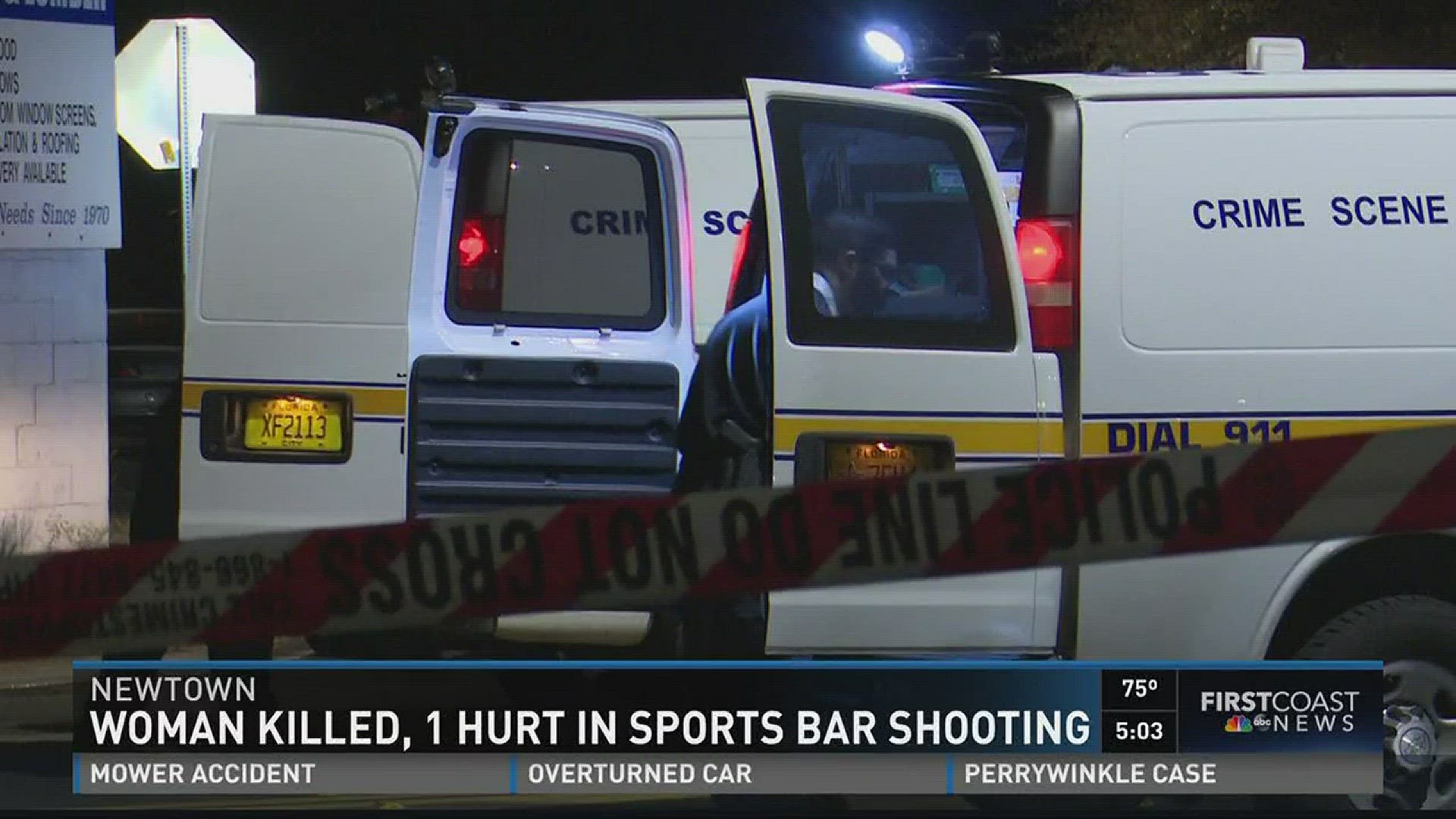 Woman killed, 1 hurt in sports bar shooting