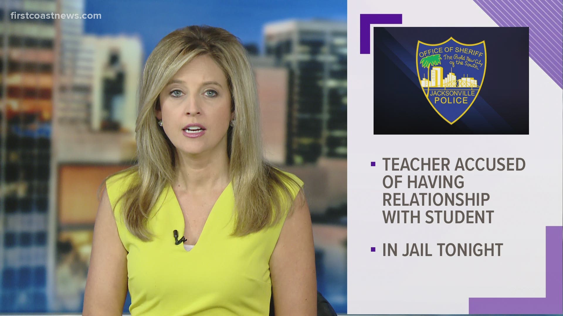 The First Coast High School teacher is currently in jail without bond.