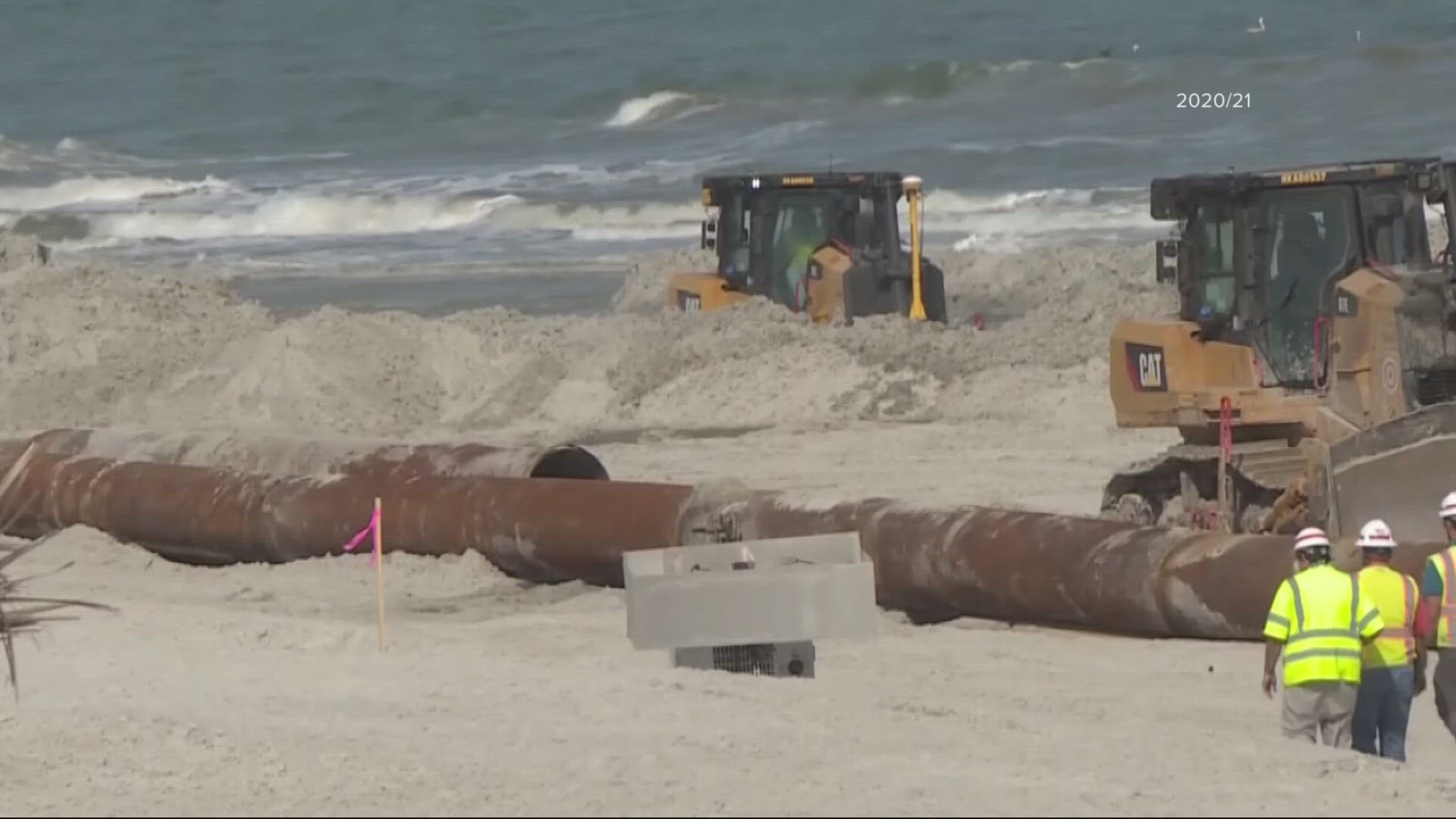 The $20.2 million project set to begin in September, will be covered with federal dollars to replenish sand on beaches damaged from year's past storms.
