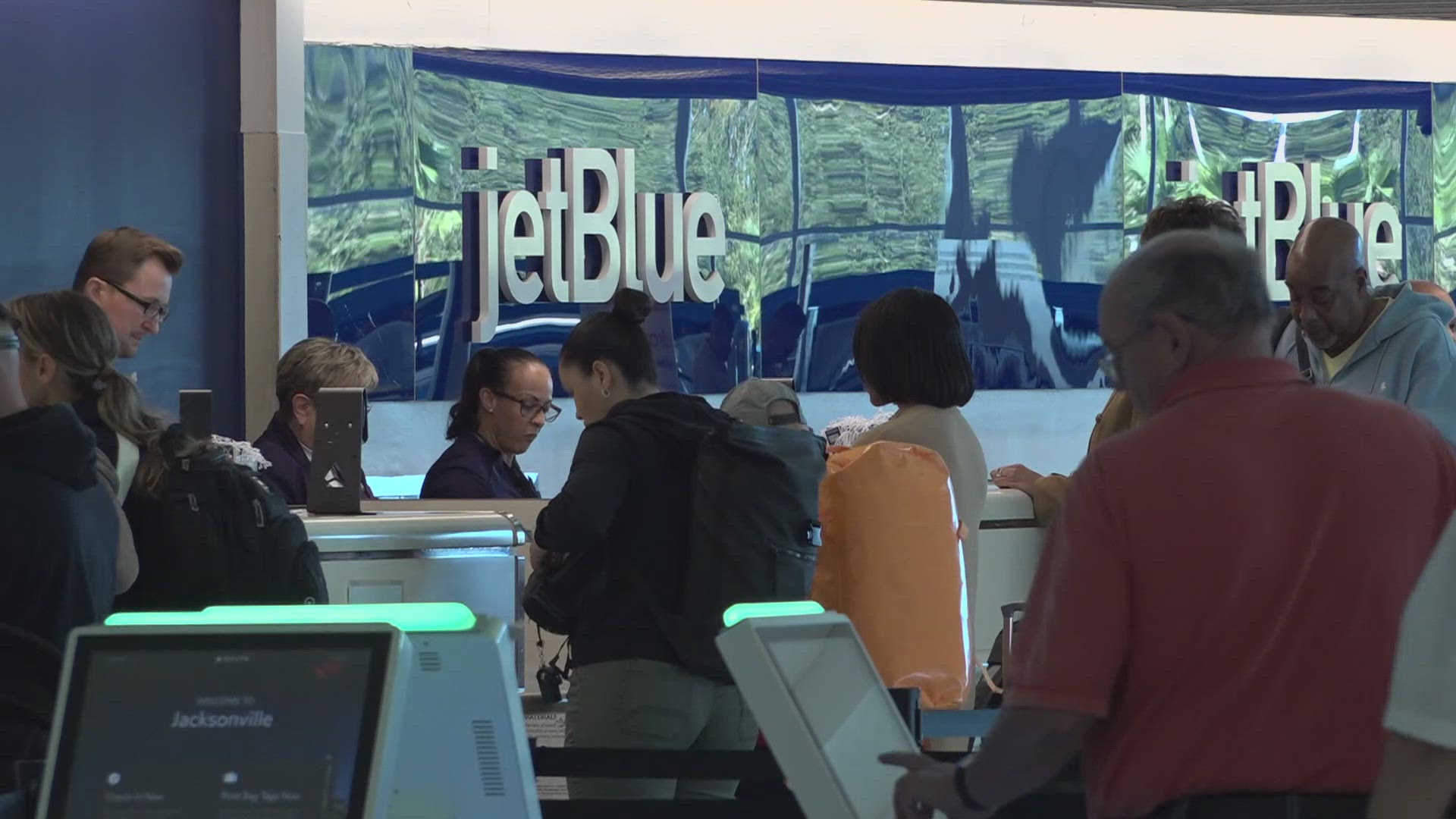 Airport officials believe JIA's parking facilities will be close to full after Wednesday.