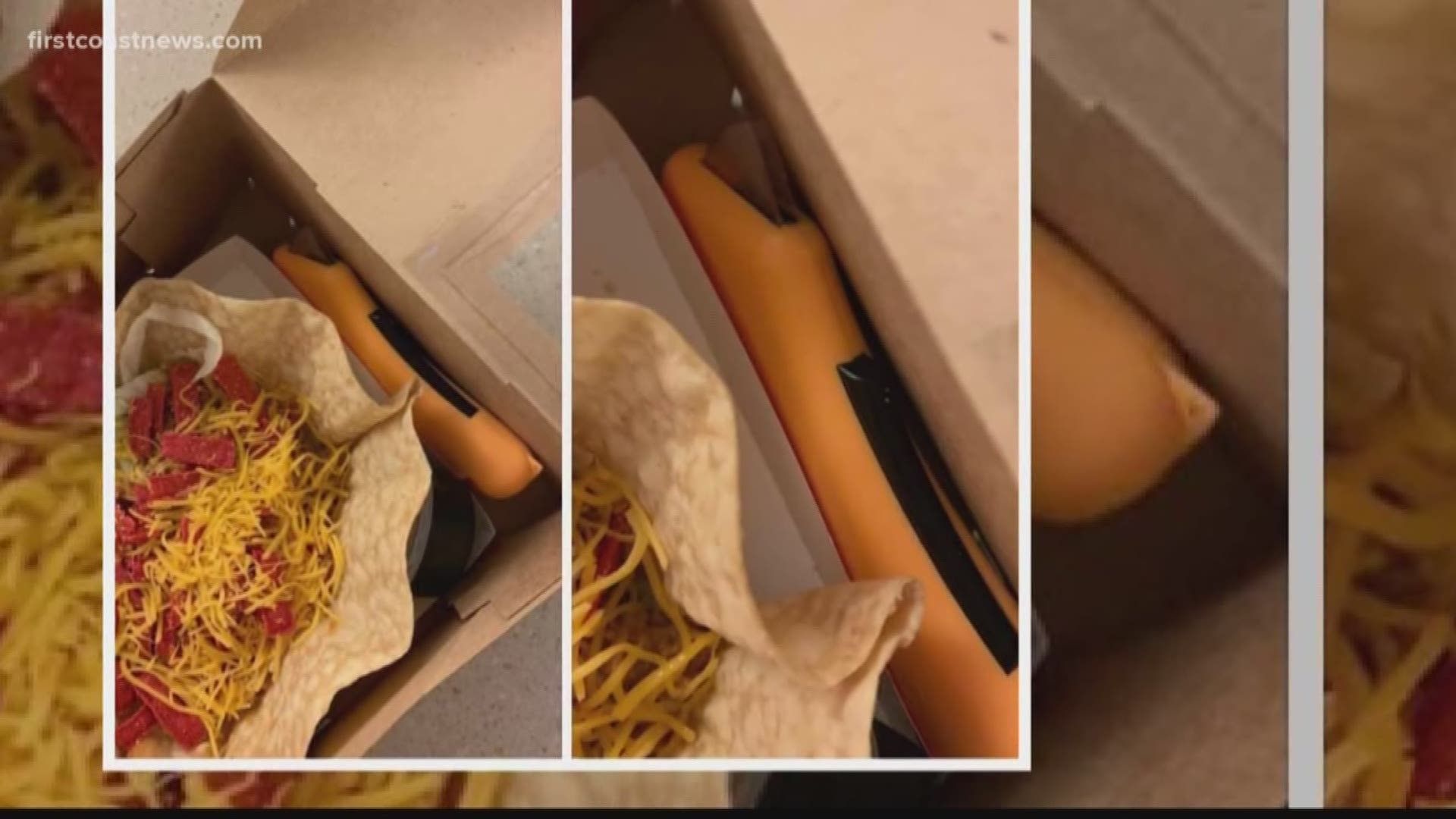 She immediately called the restaurant and told them what she found in her order and was told, "Sorry, it must have fallen in the box."