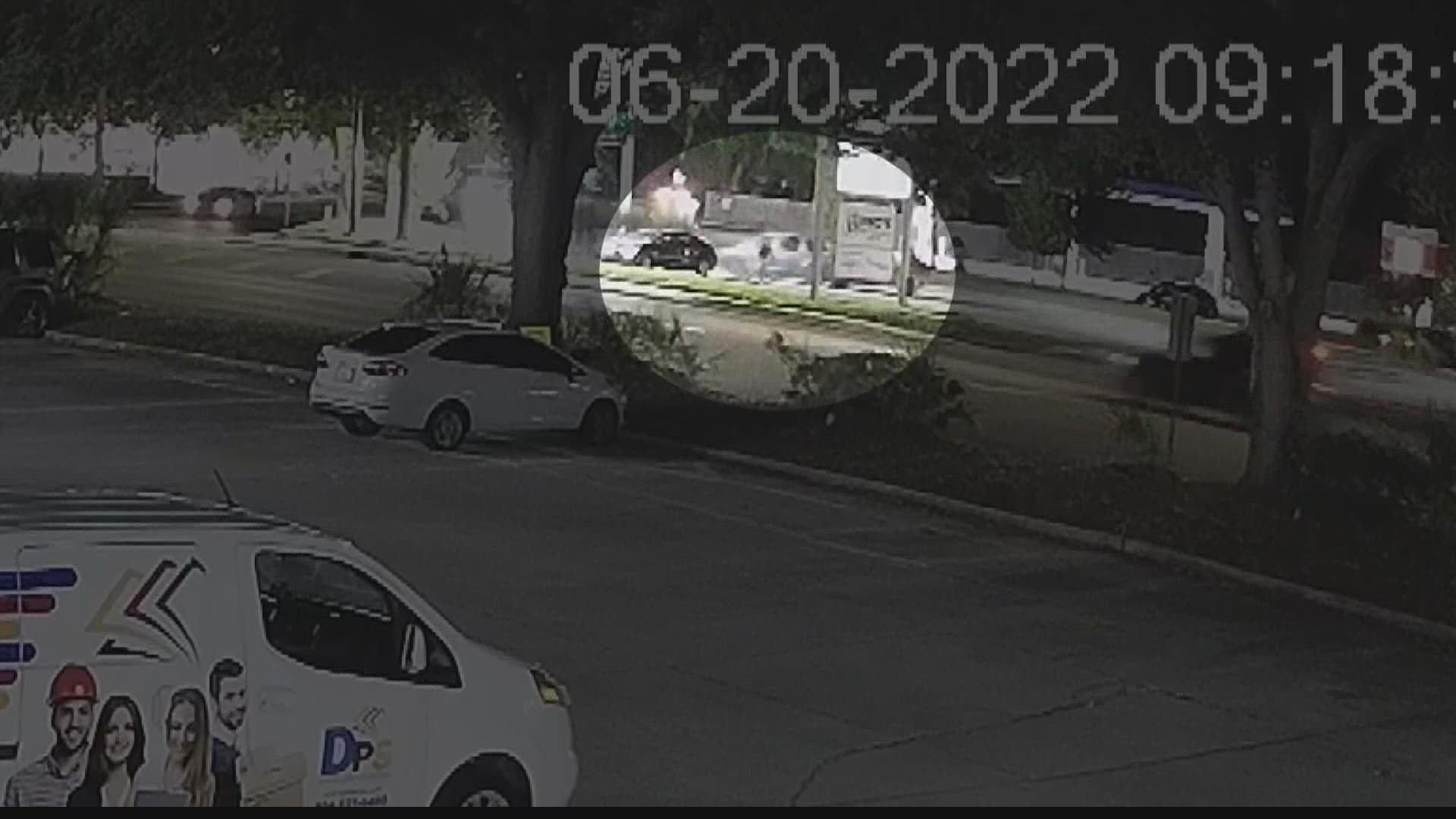 New surveillance footage shows the moments before a young couple is killed