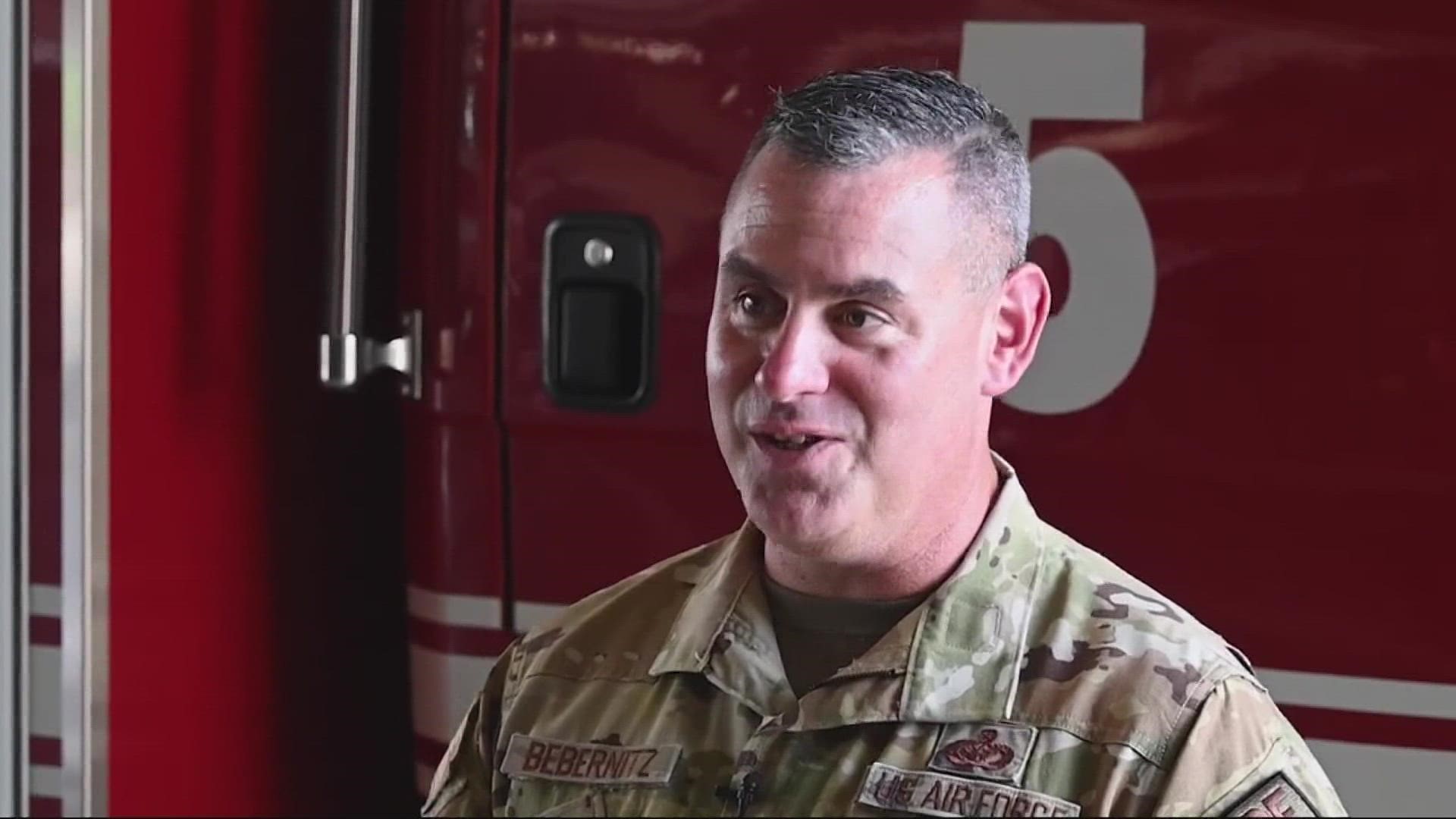 For the last 25 years, Senior Master Sergeant Aaron Bebernitz has been living his dream with the Jacksonville Fire Rescue Department and the United States Air Force.