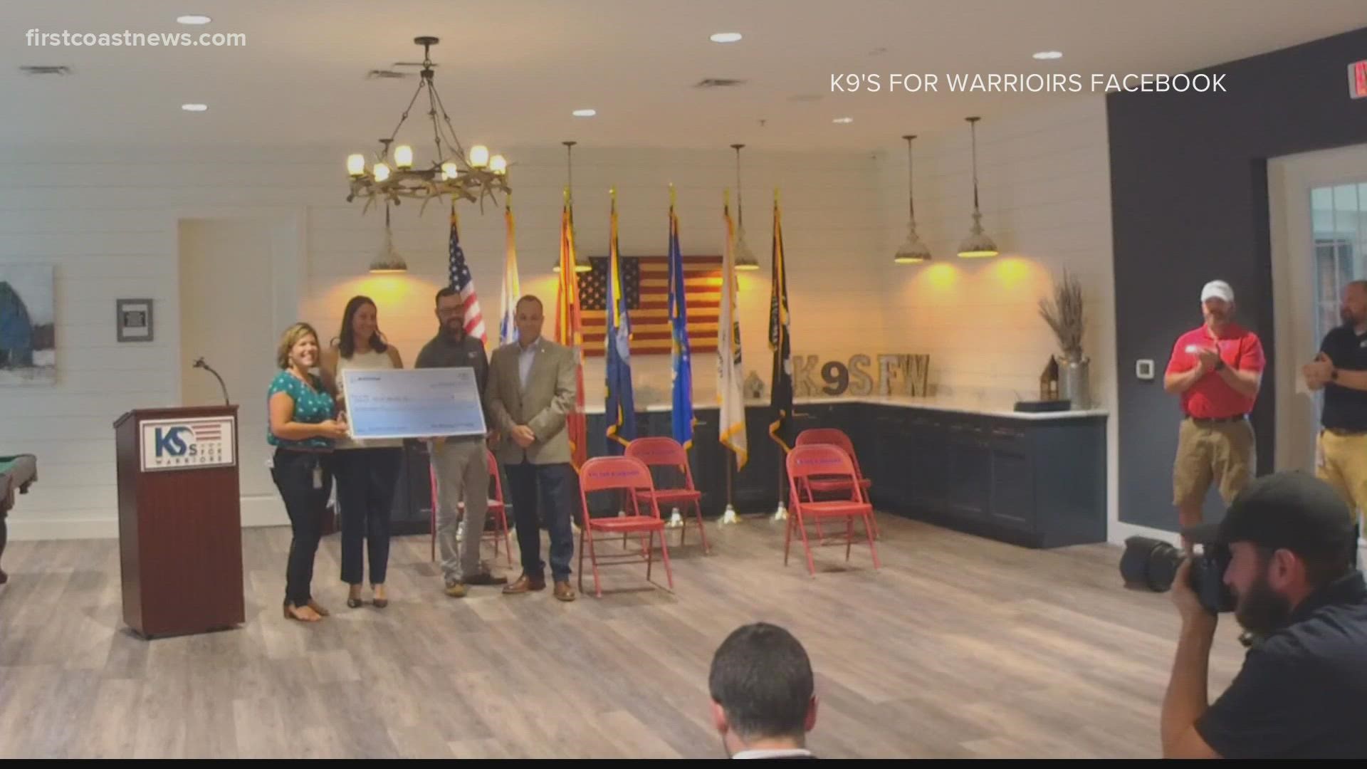 K9s For Warriors receives $10,000 from Boeing
