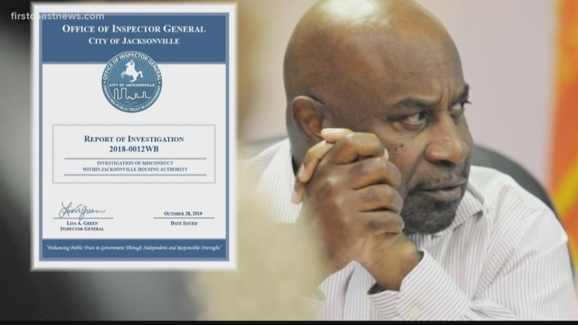 Jacksonville Housing CEO Frederick McKinnies was fired days after a report from the inspector general backed claims that he had sex with multiple employees.