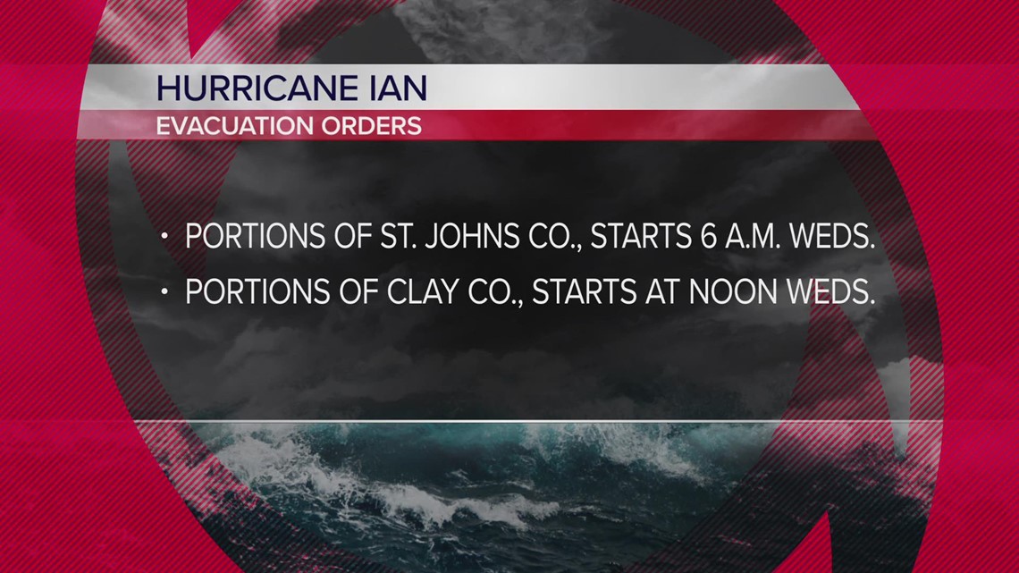 Evacuation Orders For Communities In St. Johns, Clay Counties ...