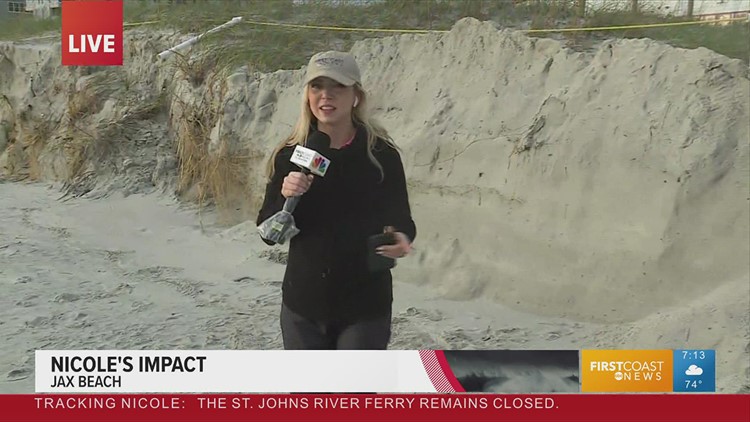 'Bye, Nicole!' - Community back at Jacksonville Beach after tropical storm