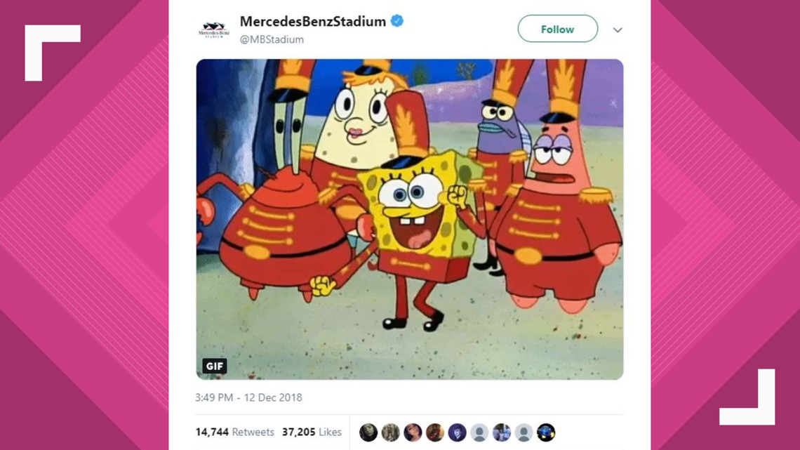 Sweet Victory? Mercedes Benz Stadium chimes in on proposed SpongeBob  halftime show