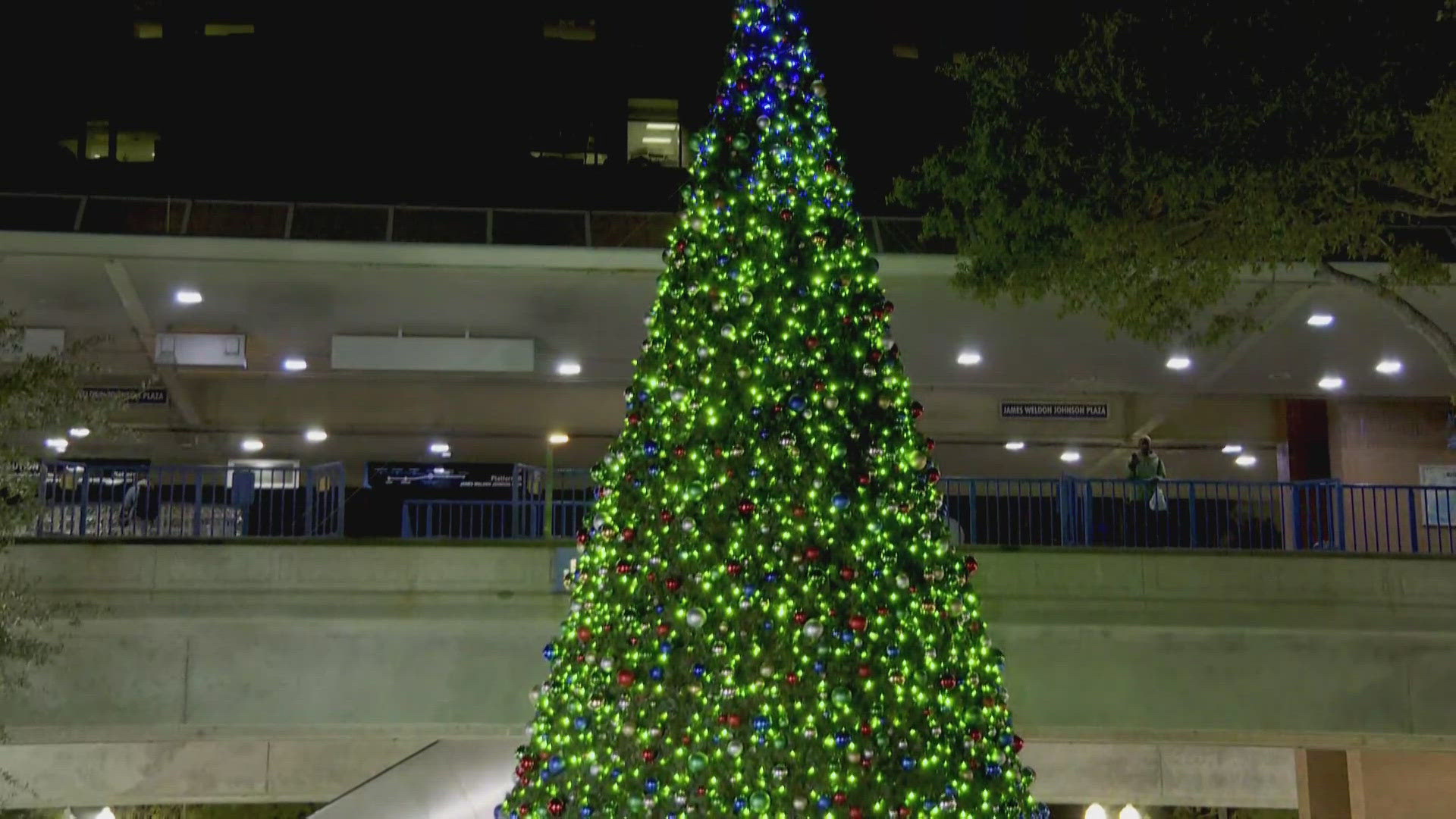 The tree in Downtown is officially lit! Watch the moment it lit up to kick off the 2025 holiday season.