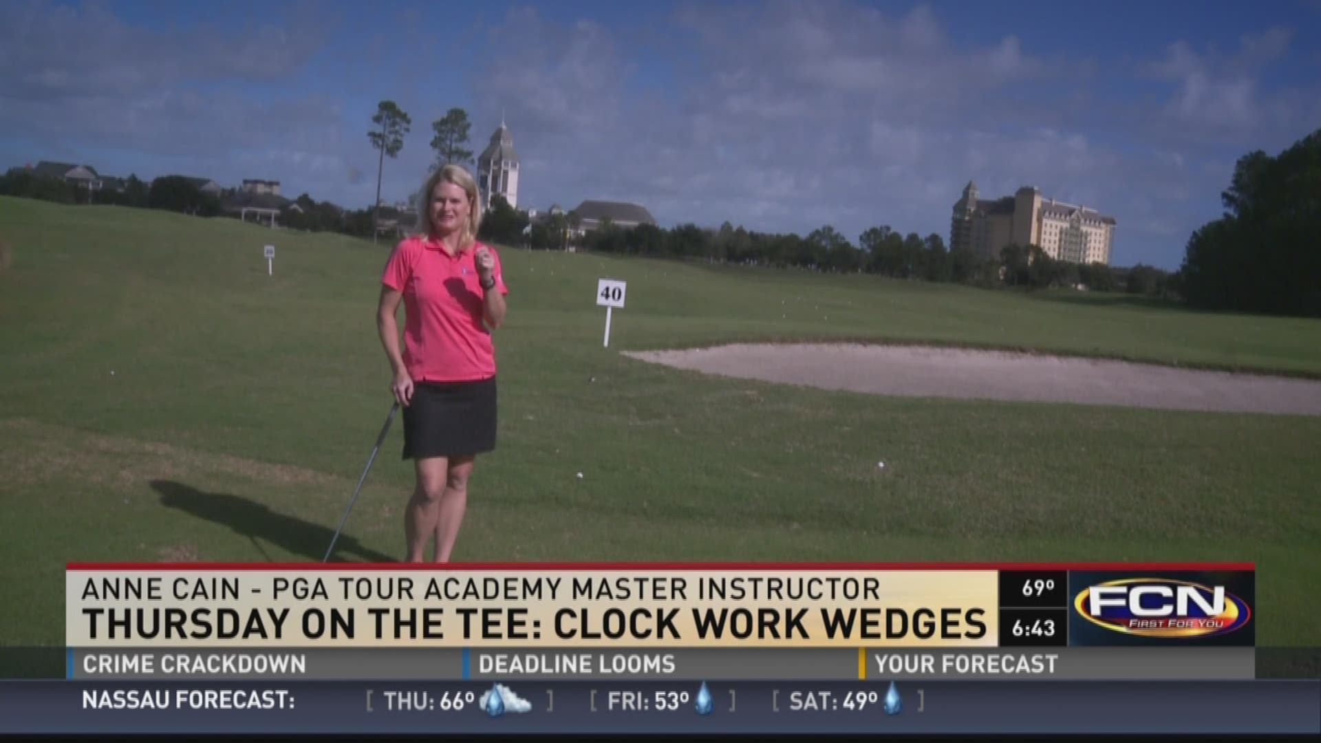 PGA Tour Academy master instructor Anne Cain on Good Morning Jacksonville at 6:30 a.m. 2/4/2016