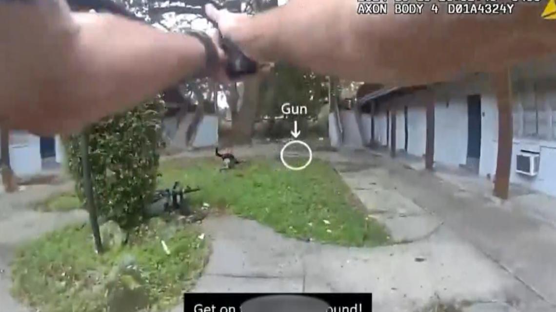Bodycam Jacksonville man shot by police while running away, back