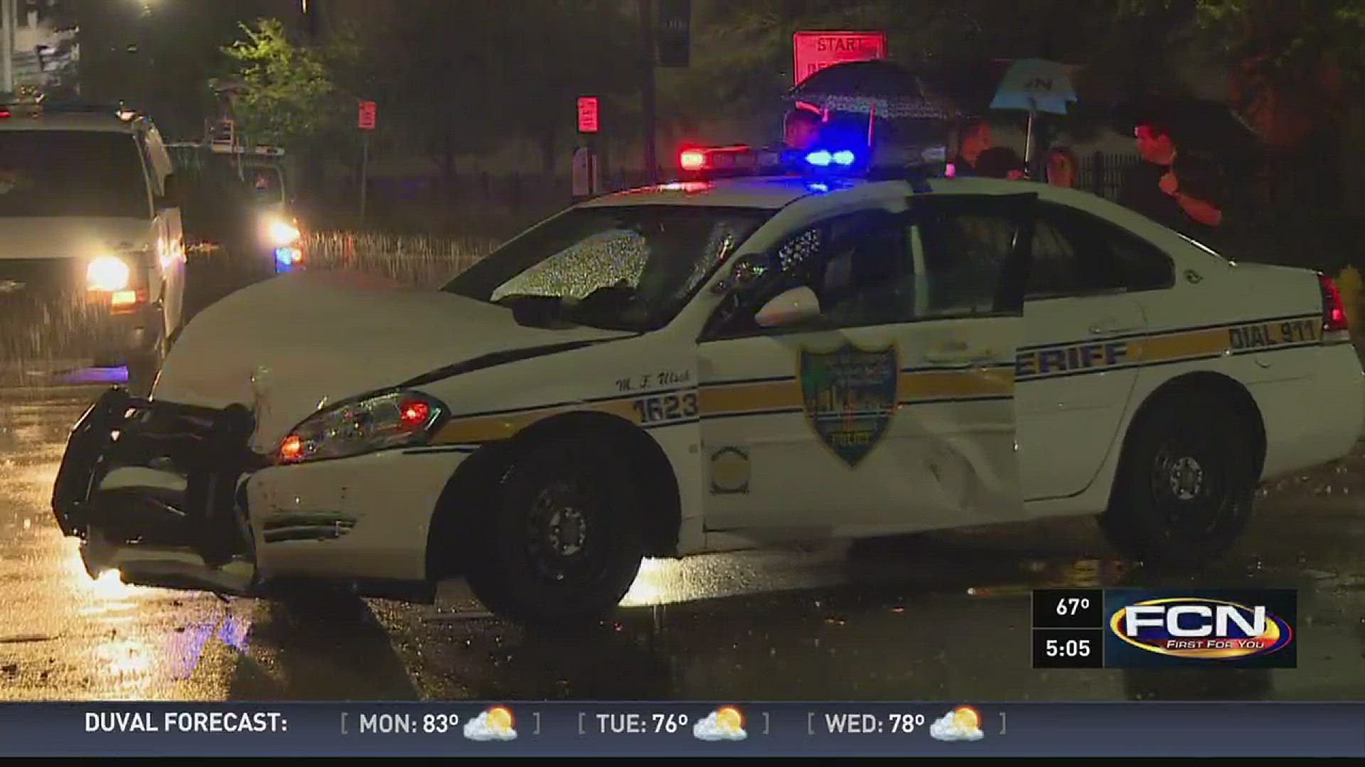 JSO-involved crash, officer injured