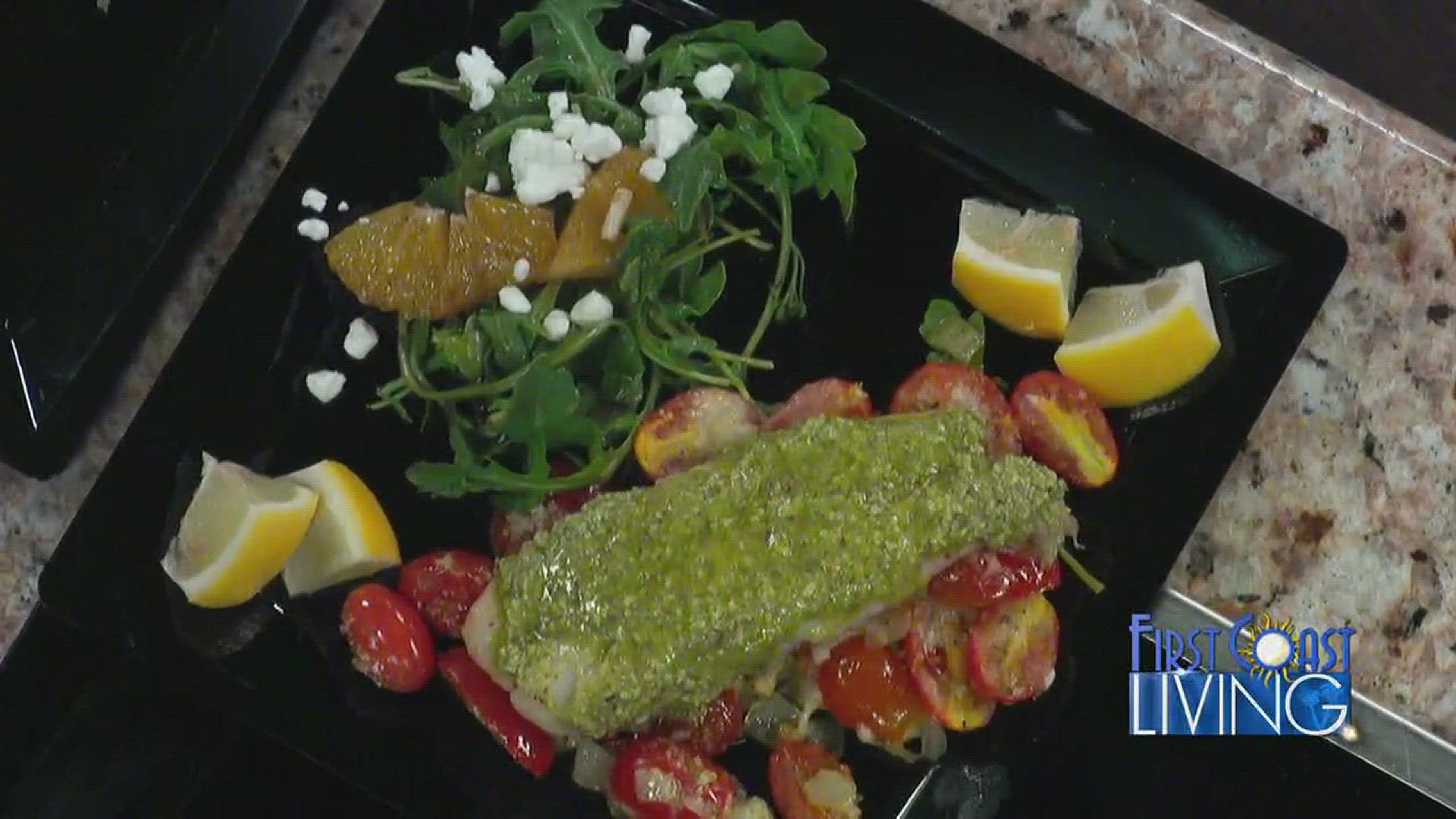 Publix - Almond Pesto Fish with Tomato Bake